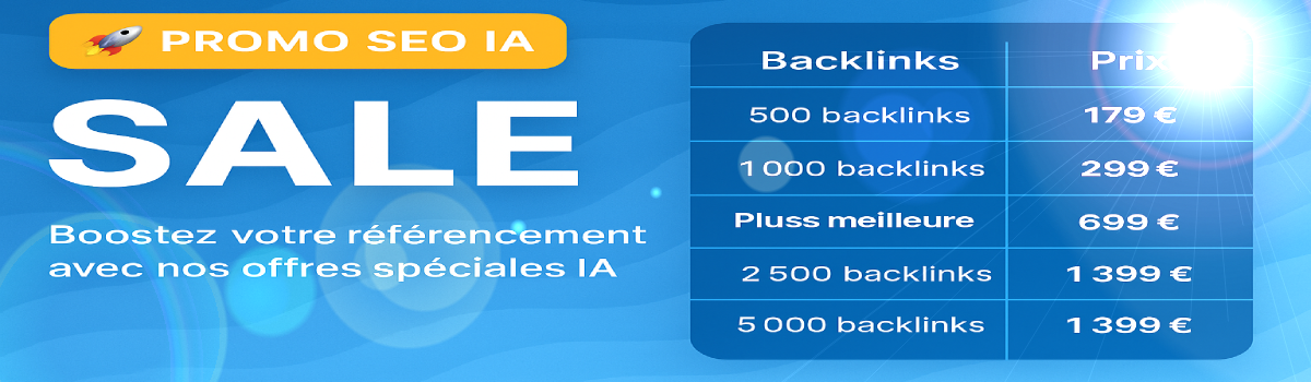 Bannière Services SEO avec IA